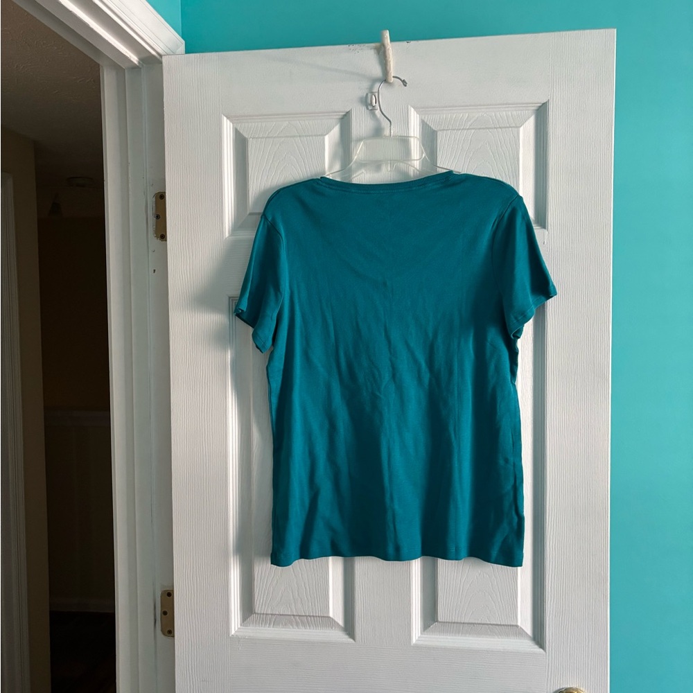 Croft & Barrel Short sleeve V-neck T-shirt - Picture 2 of 4